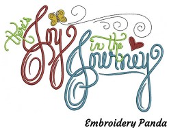 Joy in the Journey - Emboidery Panda